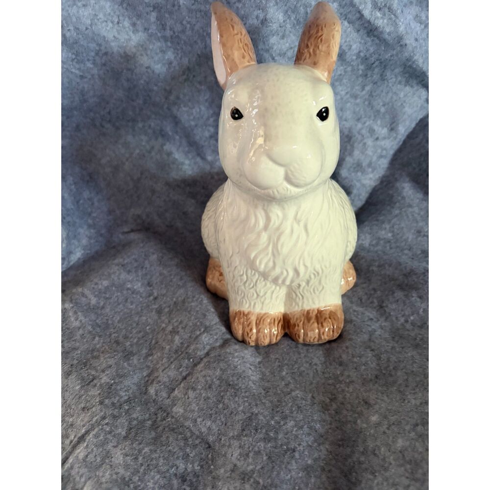 Pink Zebra Garden Rabbit Shade Unique Cottagecore Ceramic Bunny Plant Decor